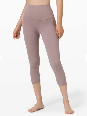 lululemon athletica Align HR Crop 21" High-Rise Leggings in Mauve NWT Sz. 6